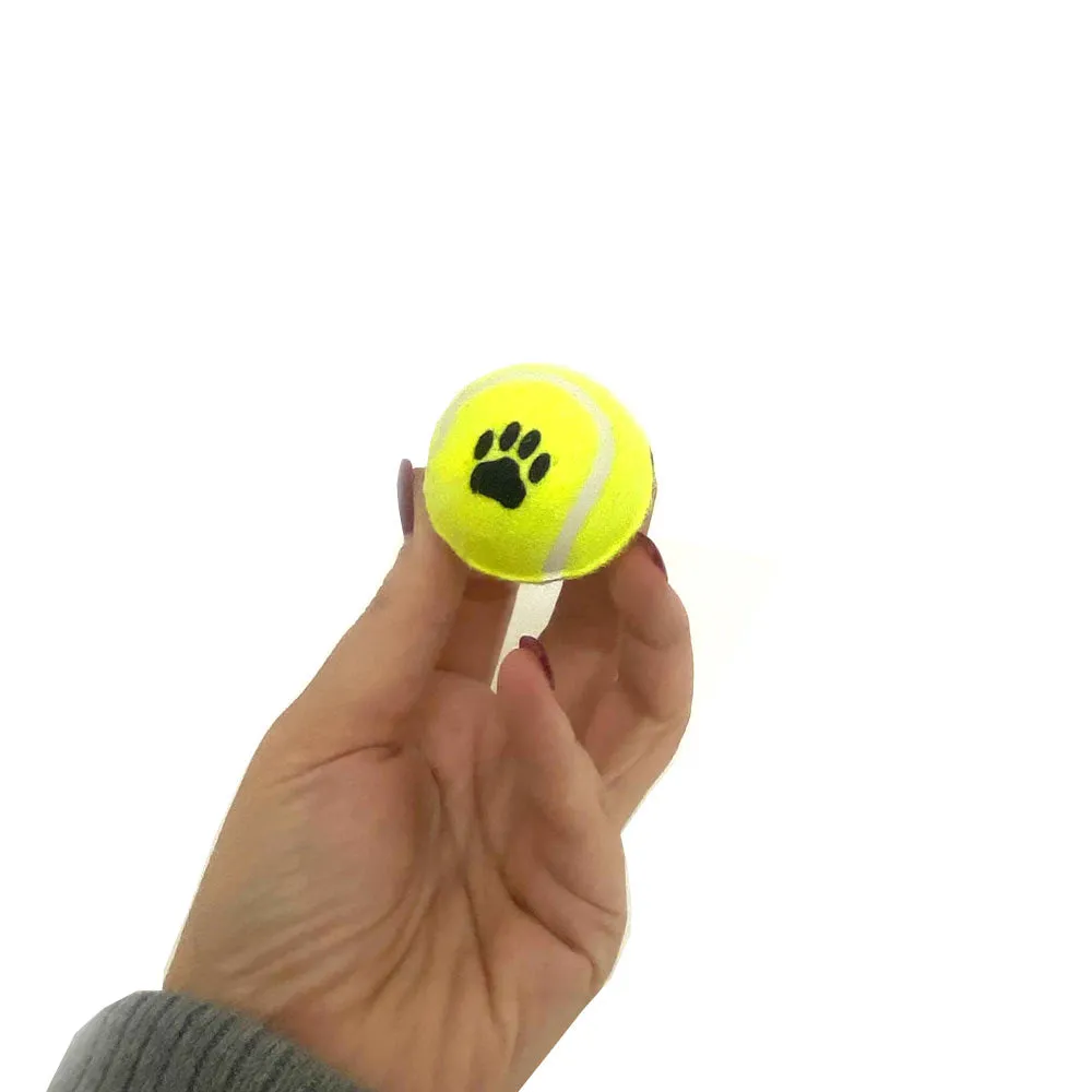 3 PC Mini Tennis Balls Dogs Pet Safe Dog Toys Exercise Play Training Ball Neon