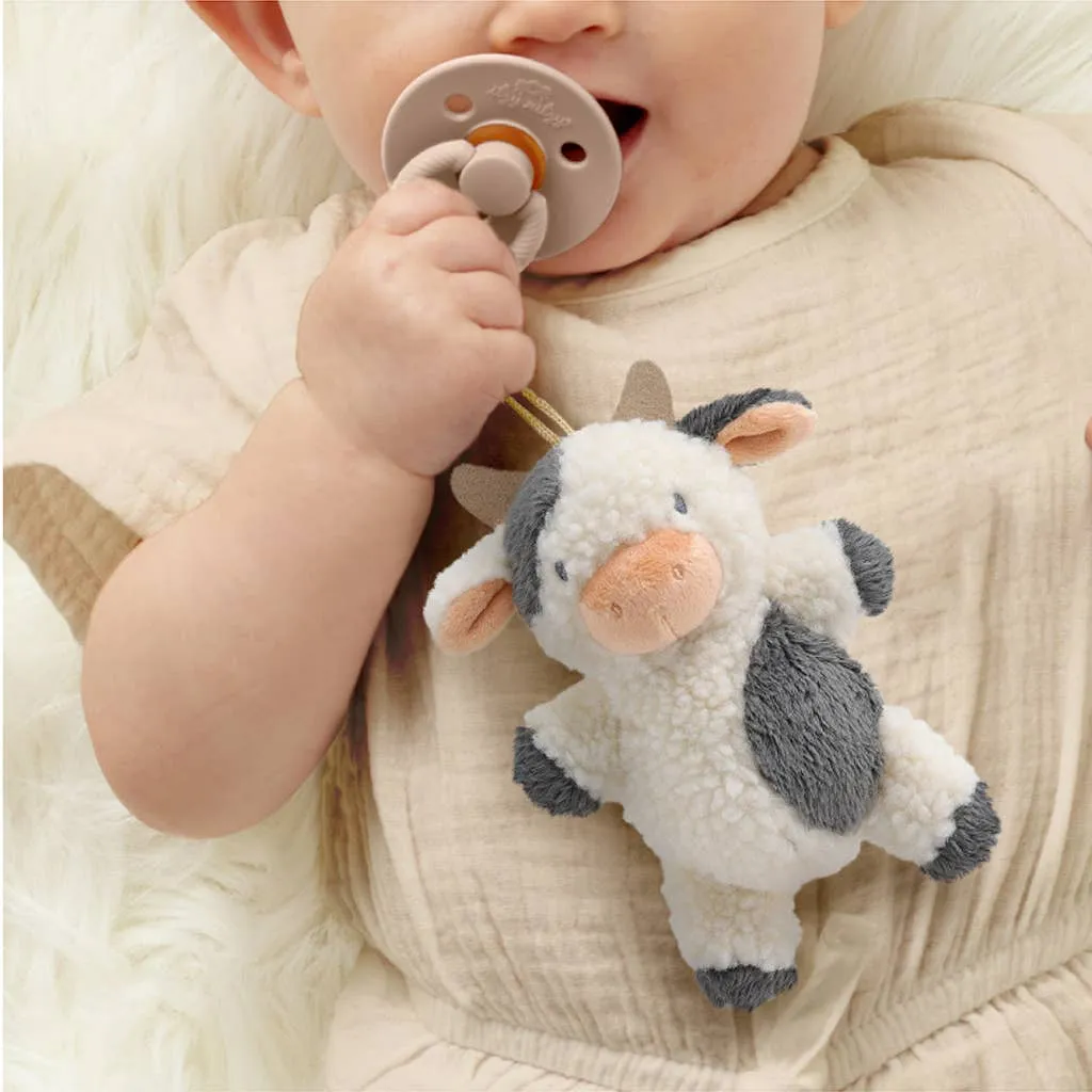 Bitzy Pal Natural Rubber Pacifier   Plush: Cow