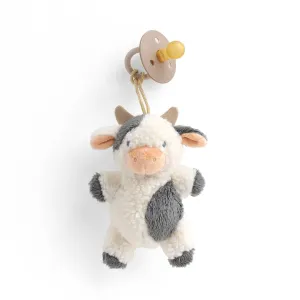 Bitzy Pal Natural Rubber Pacifier   Plush: Cow