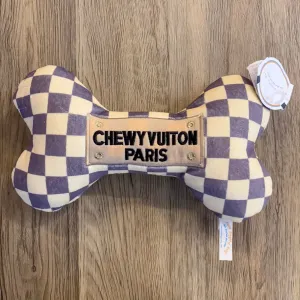 Checker Chewy Vuiton XL Bone Toy