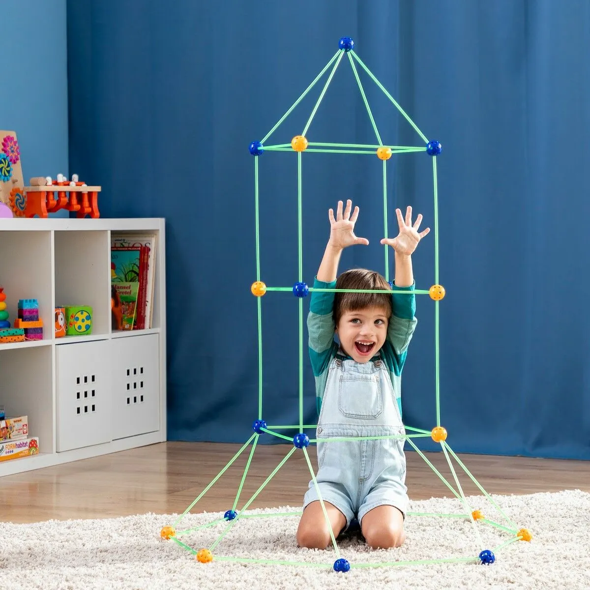 Children Fort Building Kit Archikitt 85 Pieces