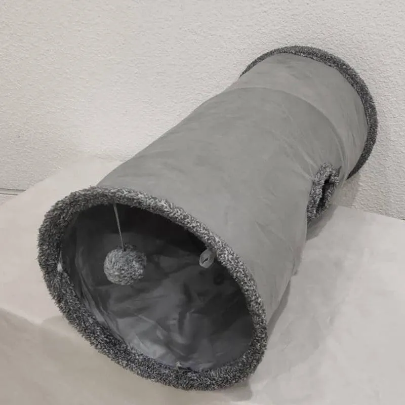 Grey Design Tunnel Toy fot Cats