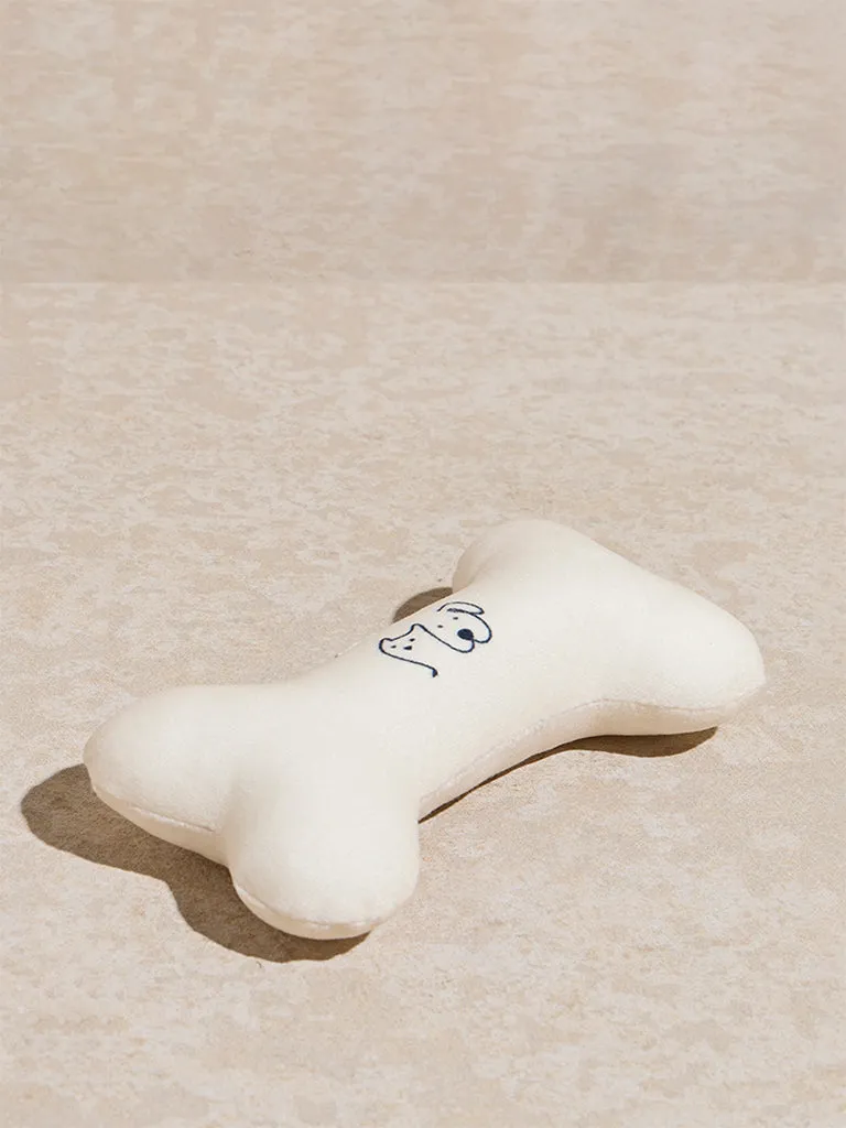 Westside Home White Bone-Shaped Pet Toy