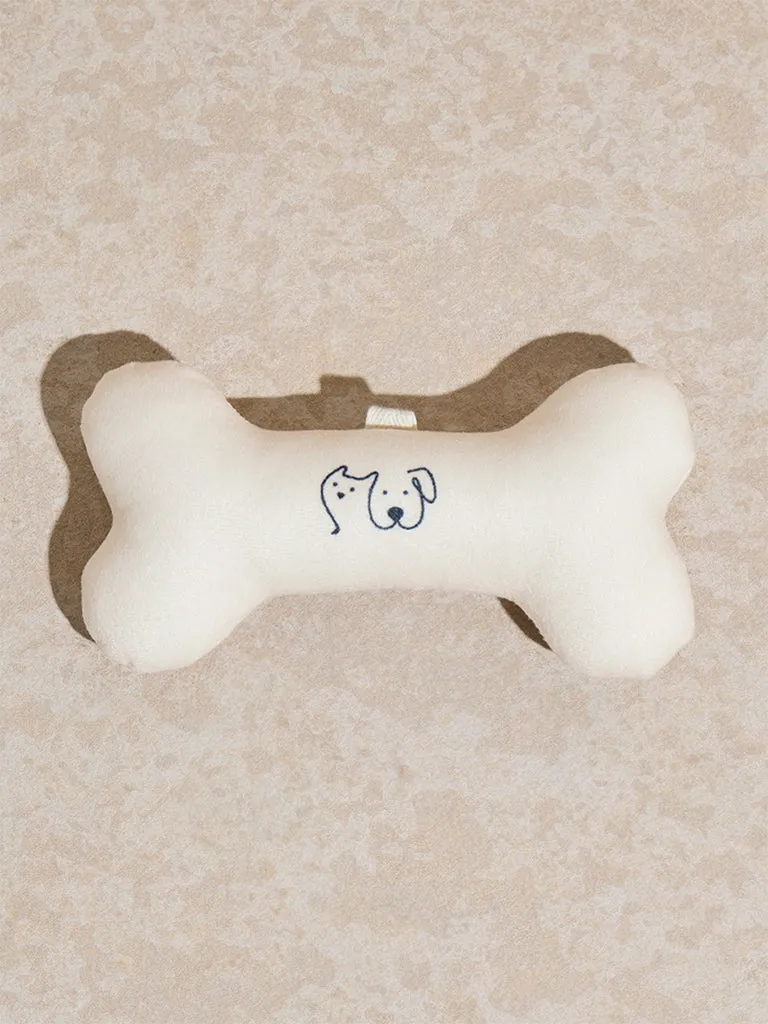 Westside Home White Bone-Shaped Pet Toy